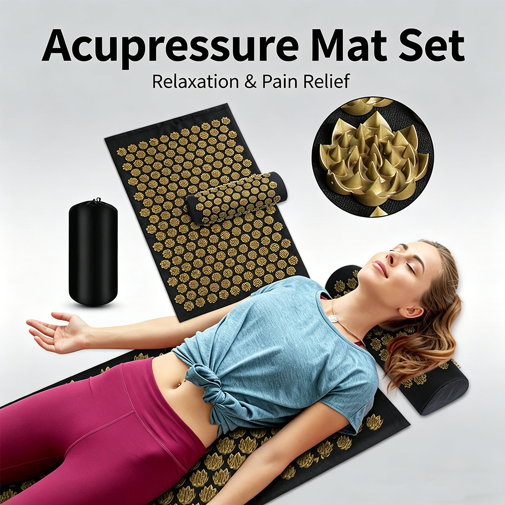 Acupressure Mat Set - Conjunto de Almofada e Tapete de