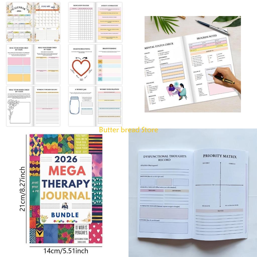 Health Wellness Planner - W89c diário recuperação saúde mental planejador
