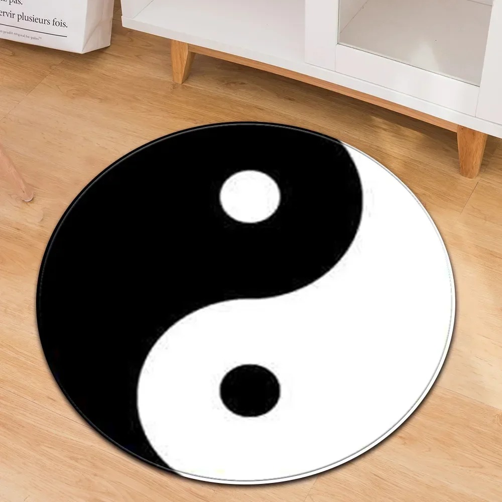 Acupressure Mat Set - Yin yang taiji tapete redondo flor