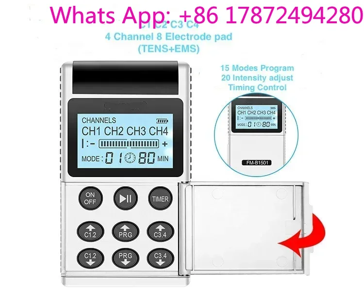 Tens Pain Relief Unit - Aparelho TENS de 7000 canais, 4