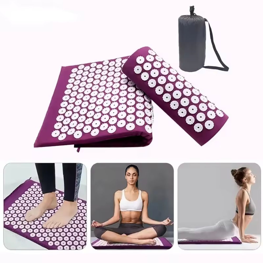 Acupressure Mat Set - Almofada Massageadora, Tapete de Massagem para
