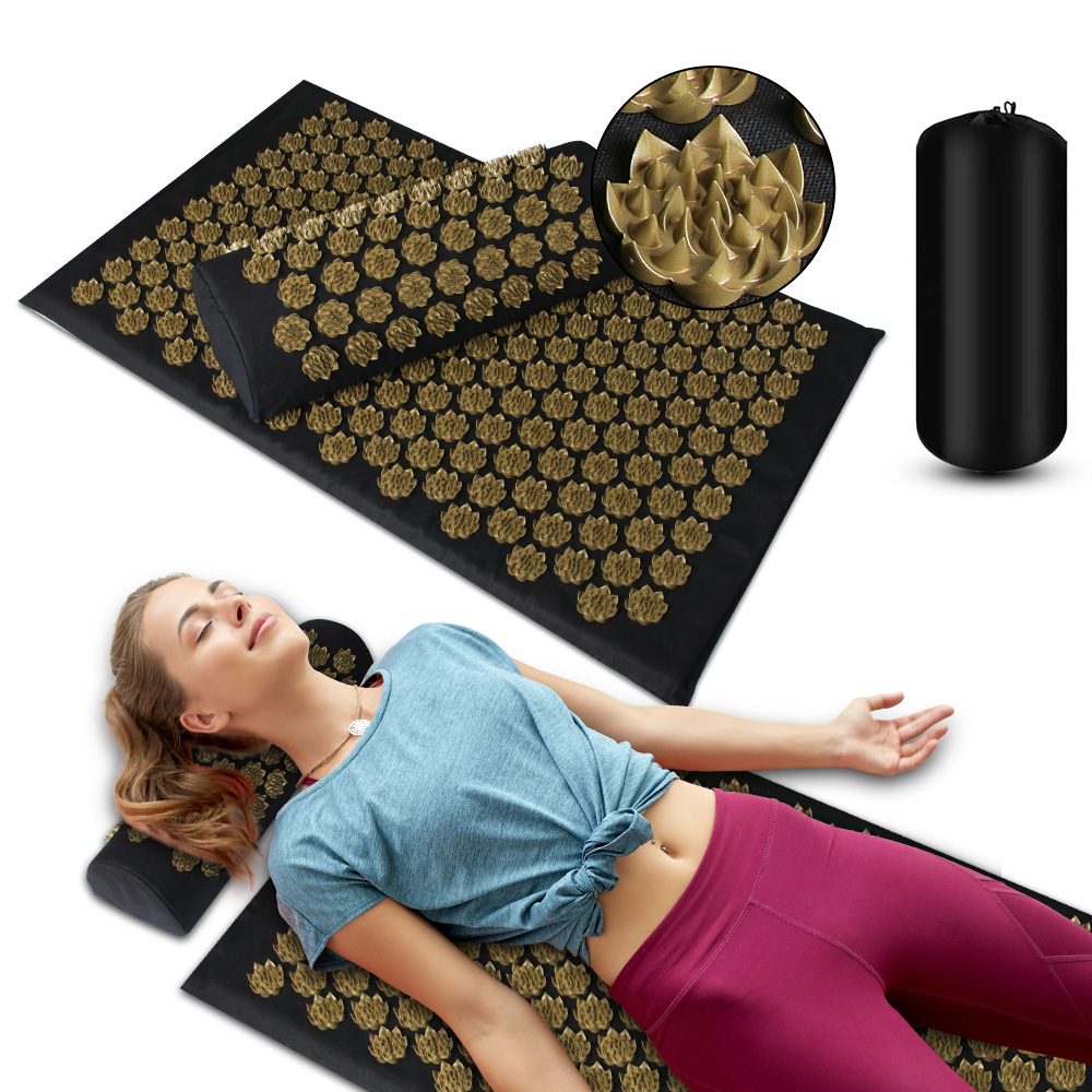 Acupressure Mat Set - Almofada de massagem yoga acupressão esteira