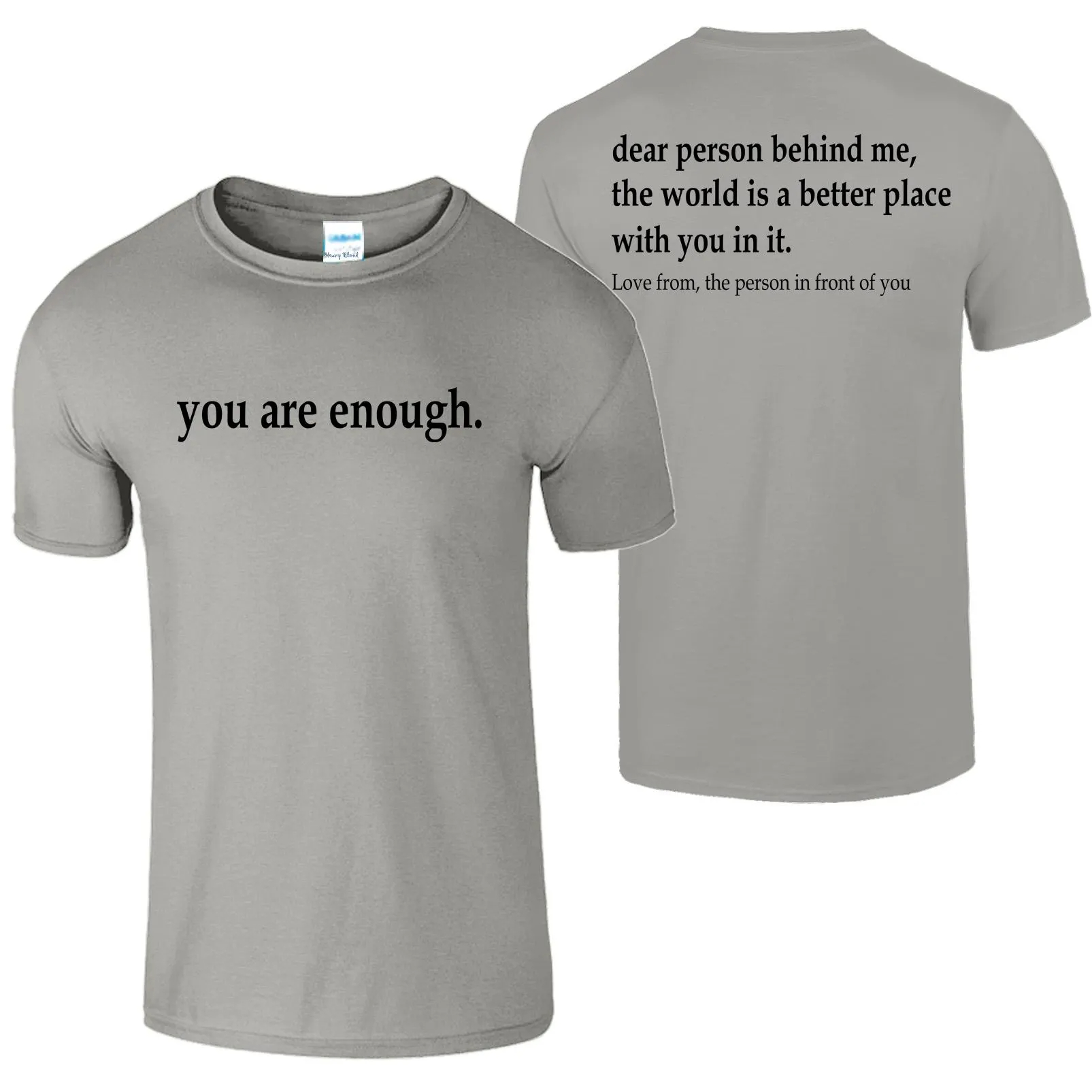 Camiseta Dear Person Behind Me - Health Wellness Gifts avaliação e preço