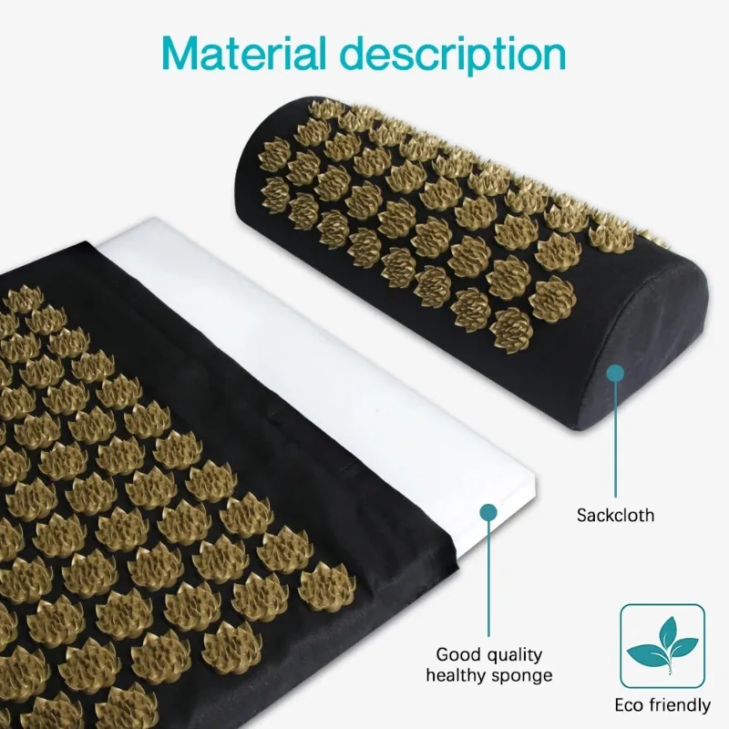 Eco lótus pico esteira acupunt - Acupressure Mat Set avaliação e preço