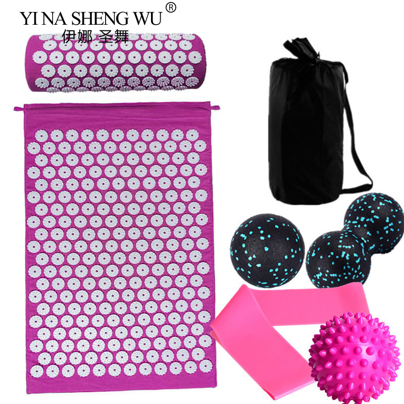 7 pçs conjunto massageador alm - Acupressure Mat Set avaliação e preço