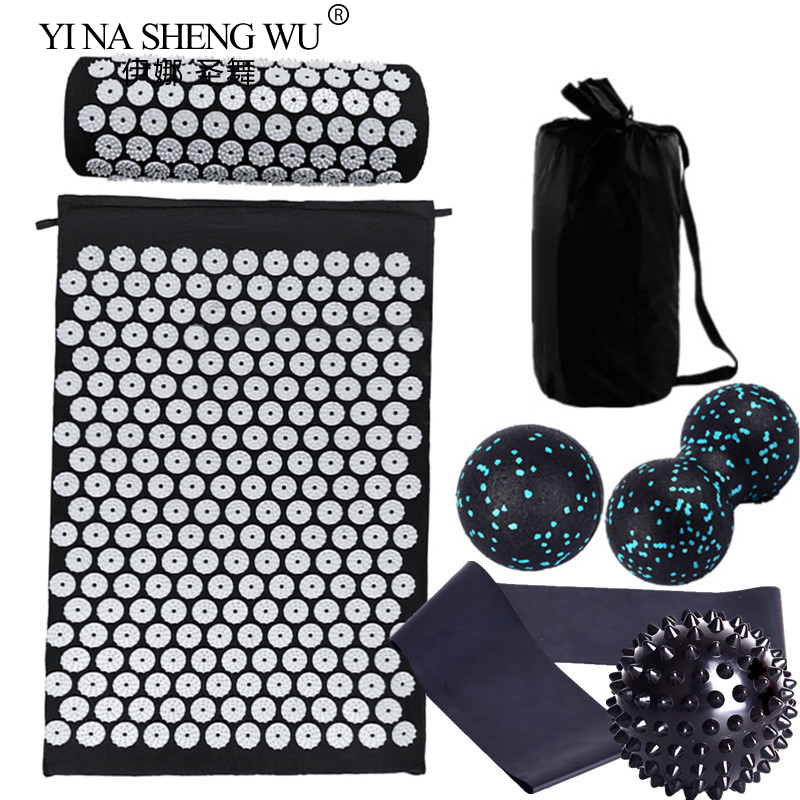 7 pçs conjunto massageador alm - Acupressure Mat Set avaliação e preço