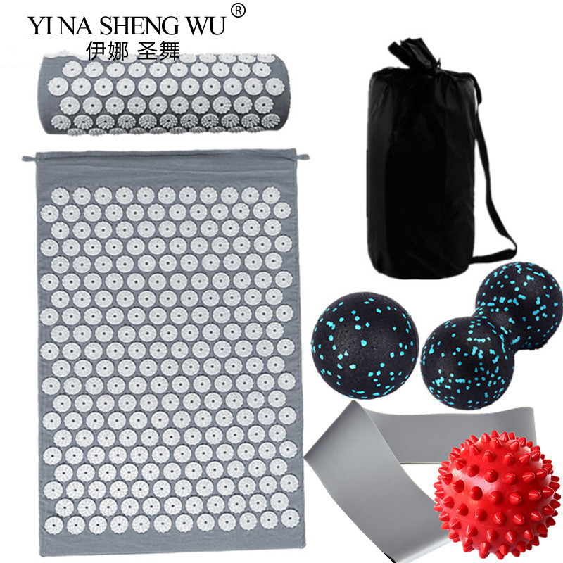 7 pçs conjunto massageador alm - Acupressure Mat Set avaliação e preço