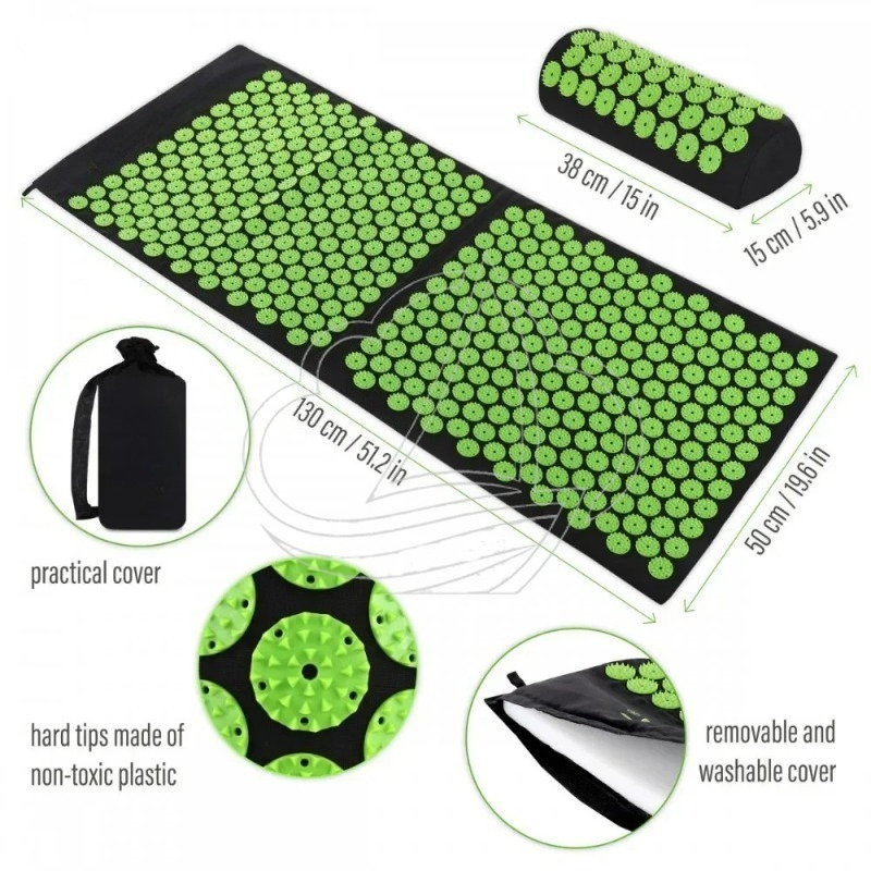 Conjunto de Tapete de Acupress - Acupressure Mat Set avaliação e preço