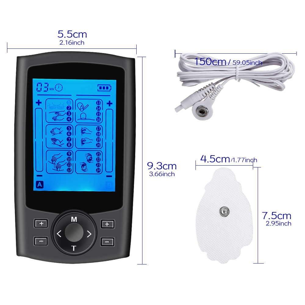 Massageador TENS com 24 Modos, - Tens Pain Relief Unit avaliação e preço